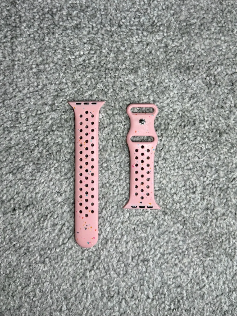 Pink Speckled Apple Watch Sport Band
